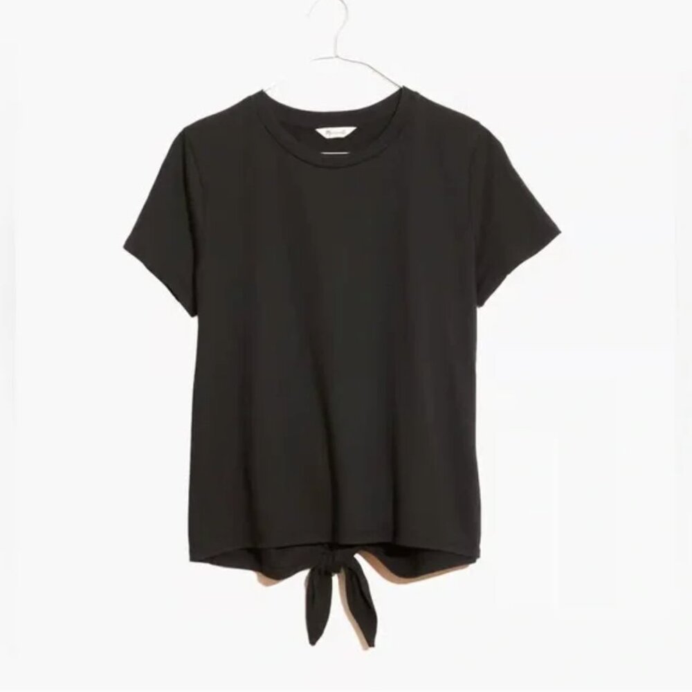 Madewell Black Knot Back Tee XS